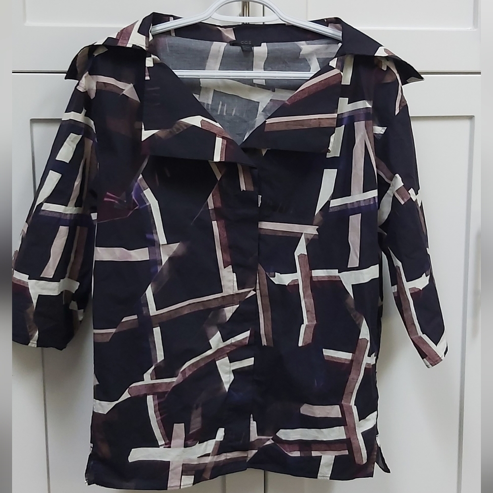 COS geometric blouse